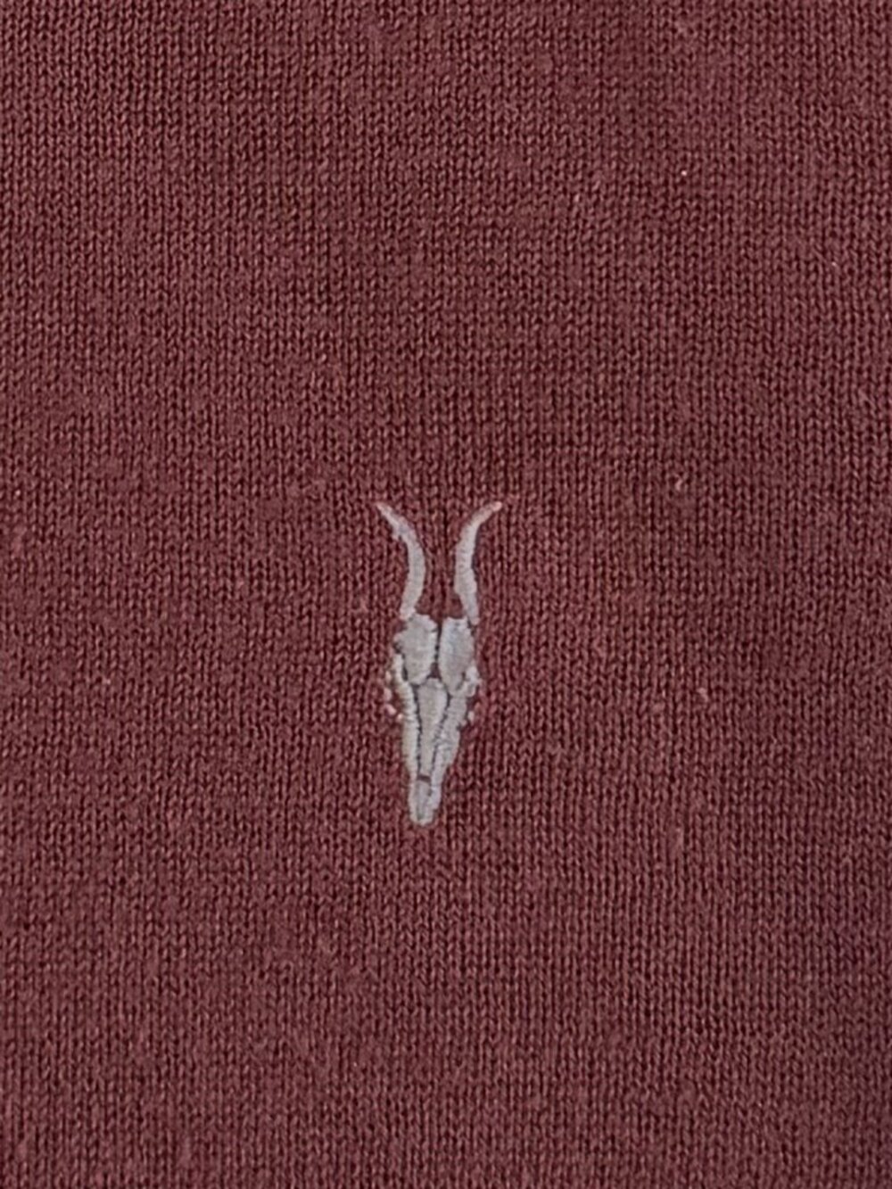 All Saints Crewneck Sweater - Large - Burgundy - Picture 4 of 12
